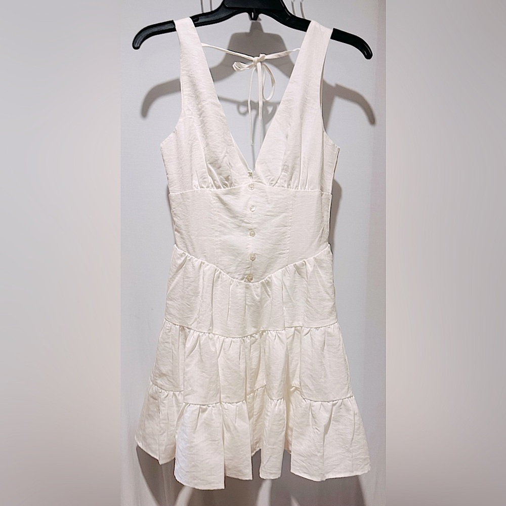 One Clothing Skirt Mini Dress Cream - Size S